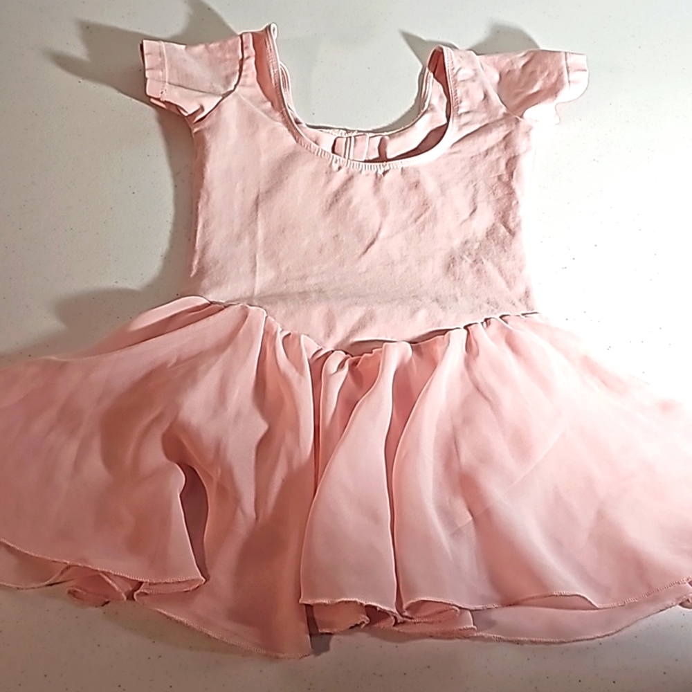 Dance Leotard Dress Arshiner Large 140 Child Ballet Pink Tap VGUC Dance